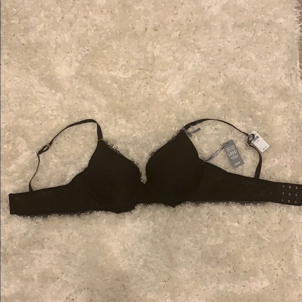 Aerie Push up Bra 36C black lace